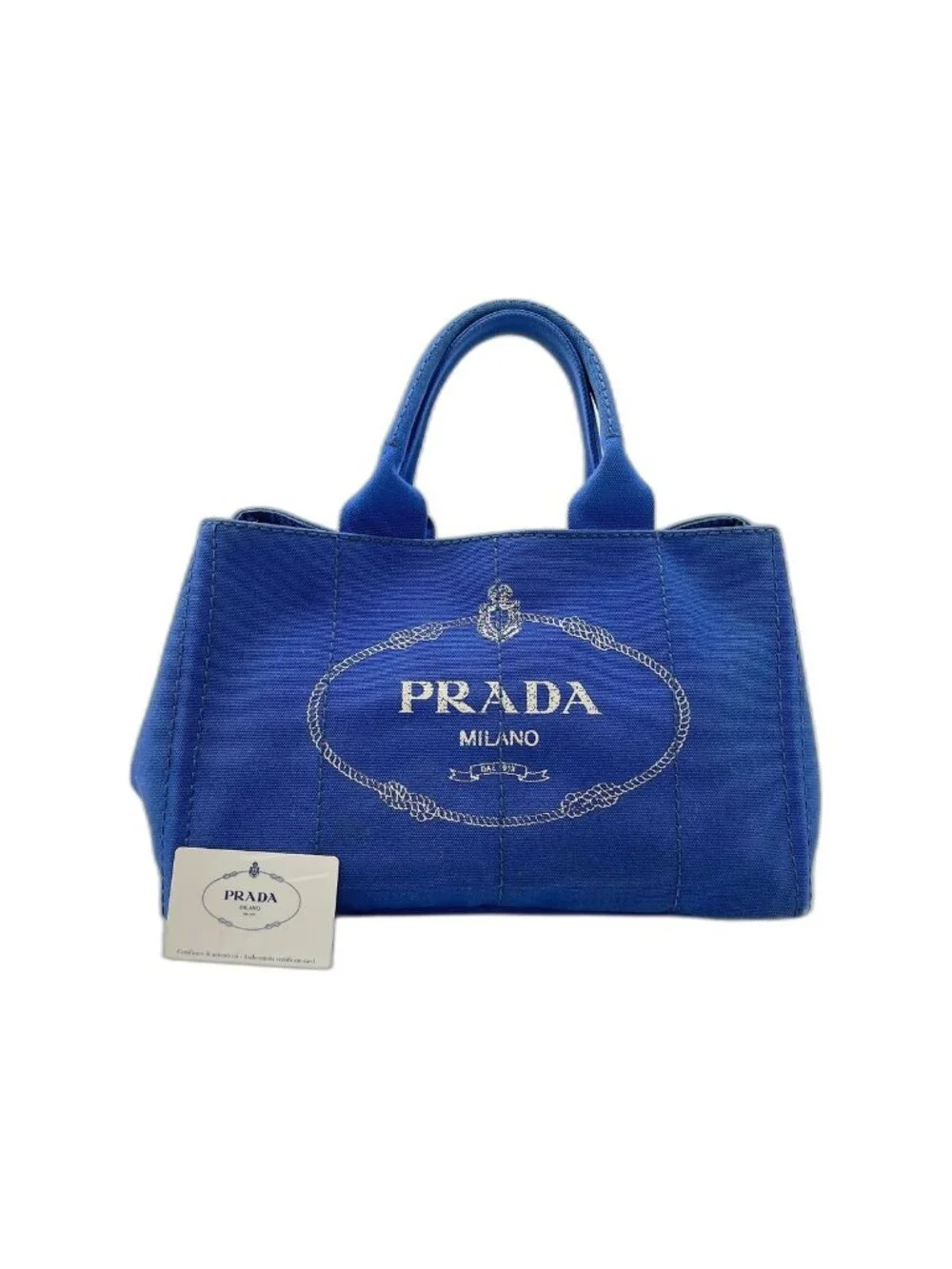 Prada Handbag Canapa Blue